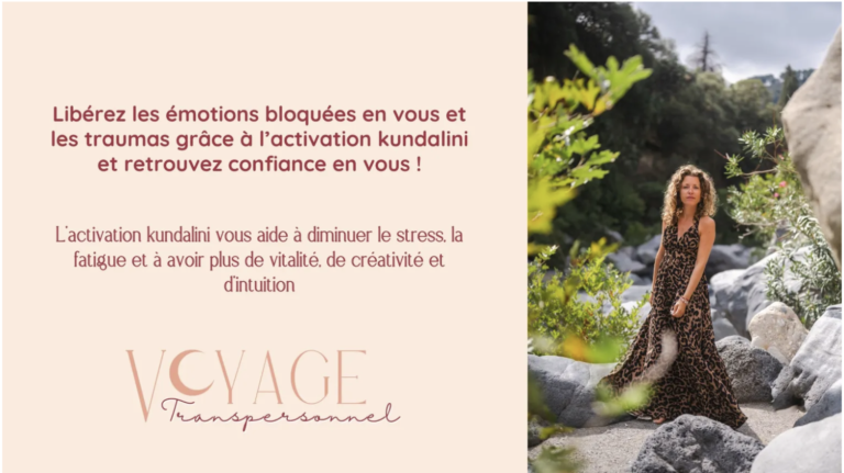 Activation de l’énergie Kundalini : éveil spirituel et expansion de conscience à travers la méditation et les pratiques énergétiques. Illustration du serpent Kundalini s’élevant le long de la colonne vertébrale, symbolisant l’alignement des chakras et l’éveil intérieur